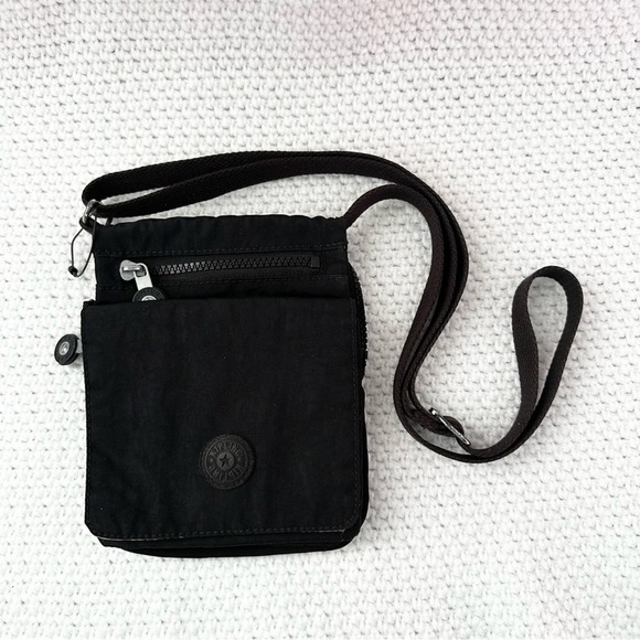 Kipling Handbags - Kipling Black Nylon Live Light New Eldorado Minibag Crossbody Travel Bag No Fob